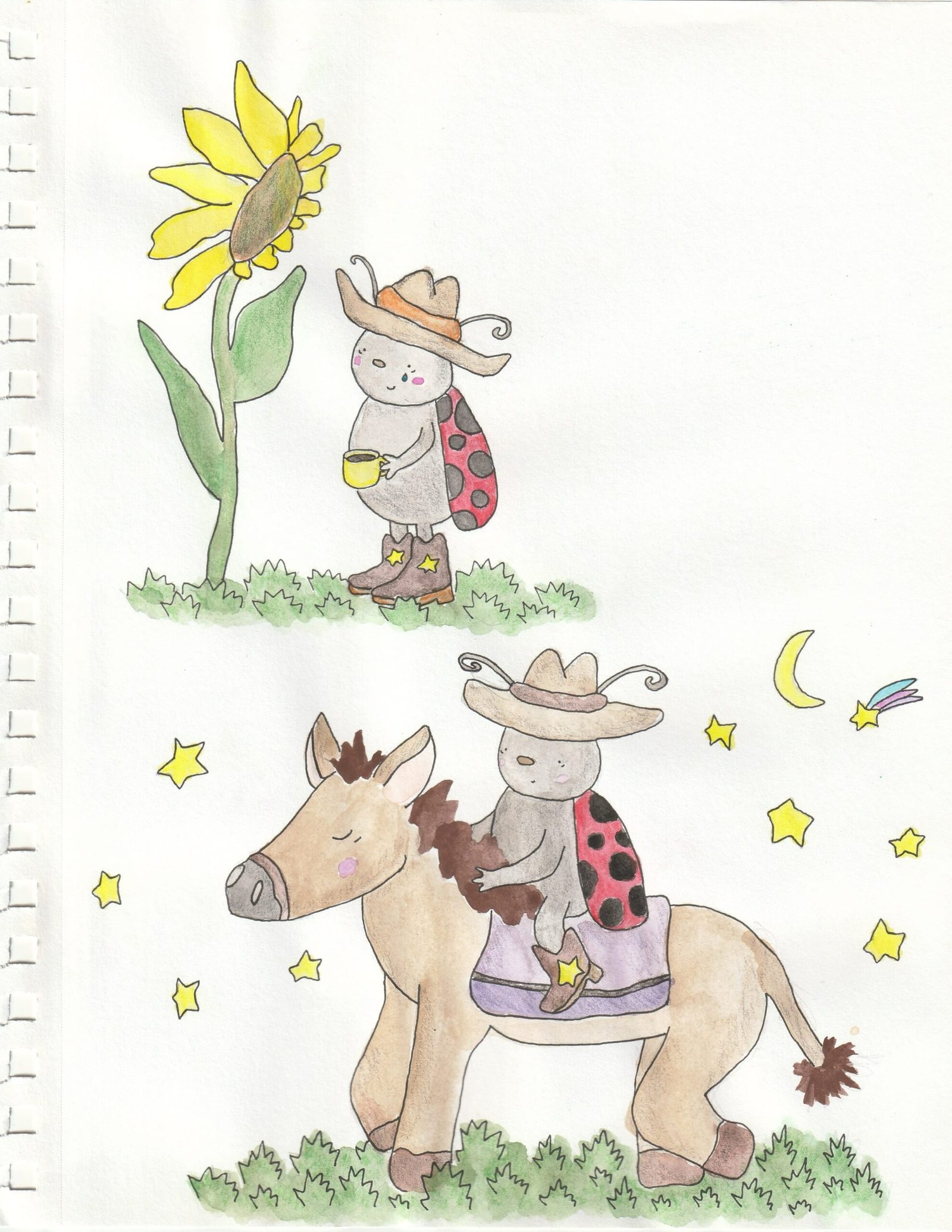 farmer bugs - sketchbook