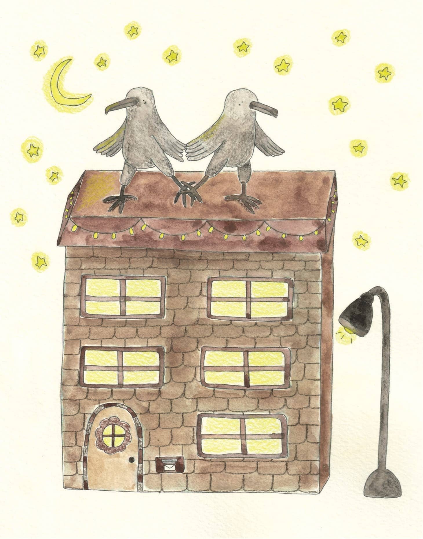 Crows in the Moonlight